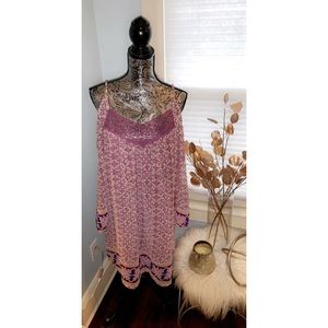 Long Sleeve Off the Shoulder Floral Dress